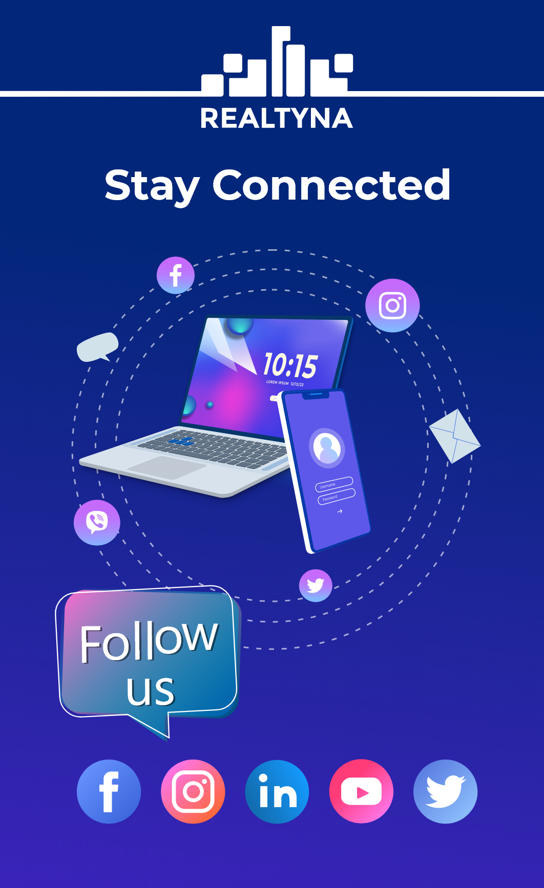 follow us
